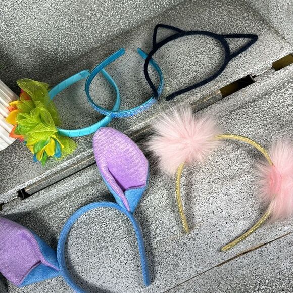 Girls Assorted Headbands Hair Accessories Set of 5 - Picture 2 of 7